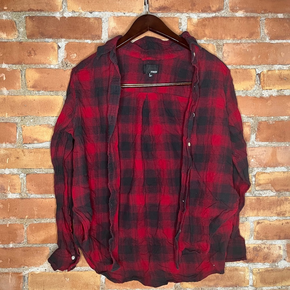 Wilfred Free Flannel + Red + Small